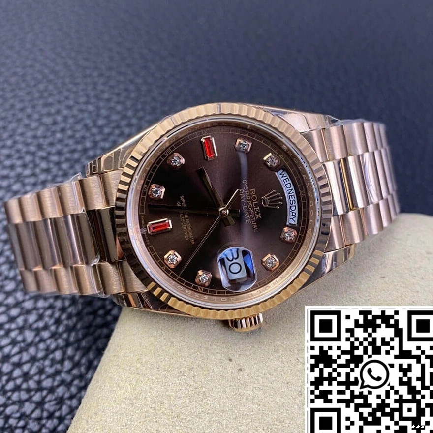 Day Date Rose Factory EW Rolex Gold 118235 1120